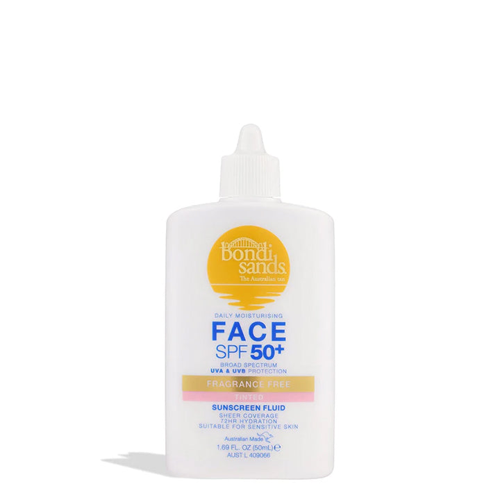 Bondi Sands Everyday Face Fluid Tinted SPF 50+ Fragrance Free 50 ml