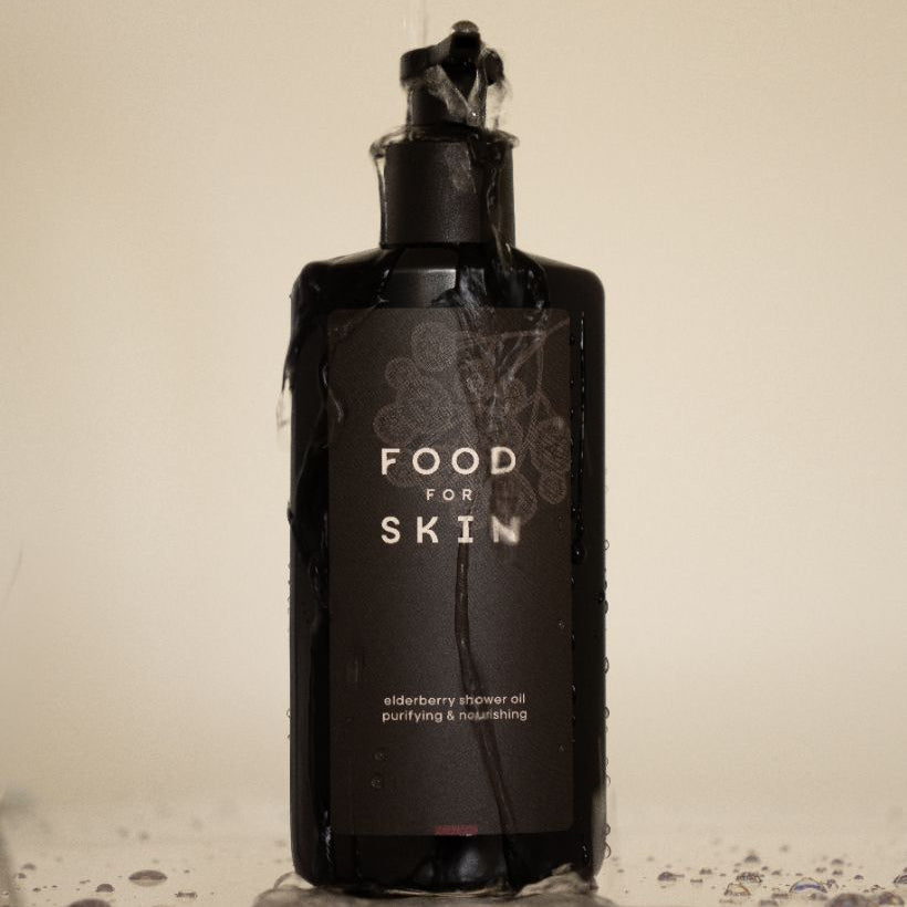 Elderberry Shower Oil in de douche