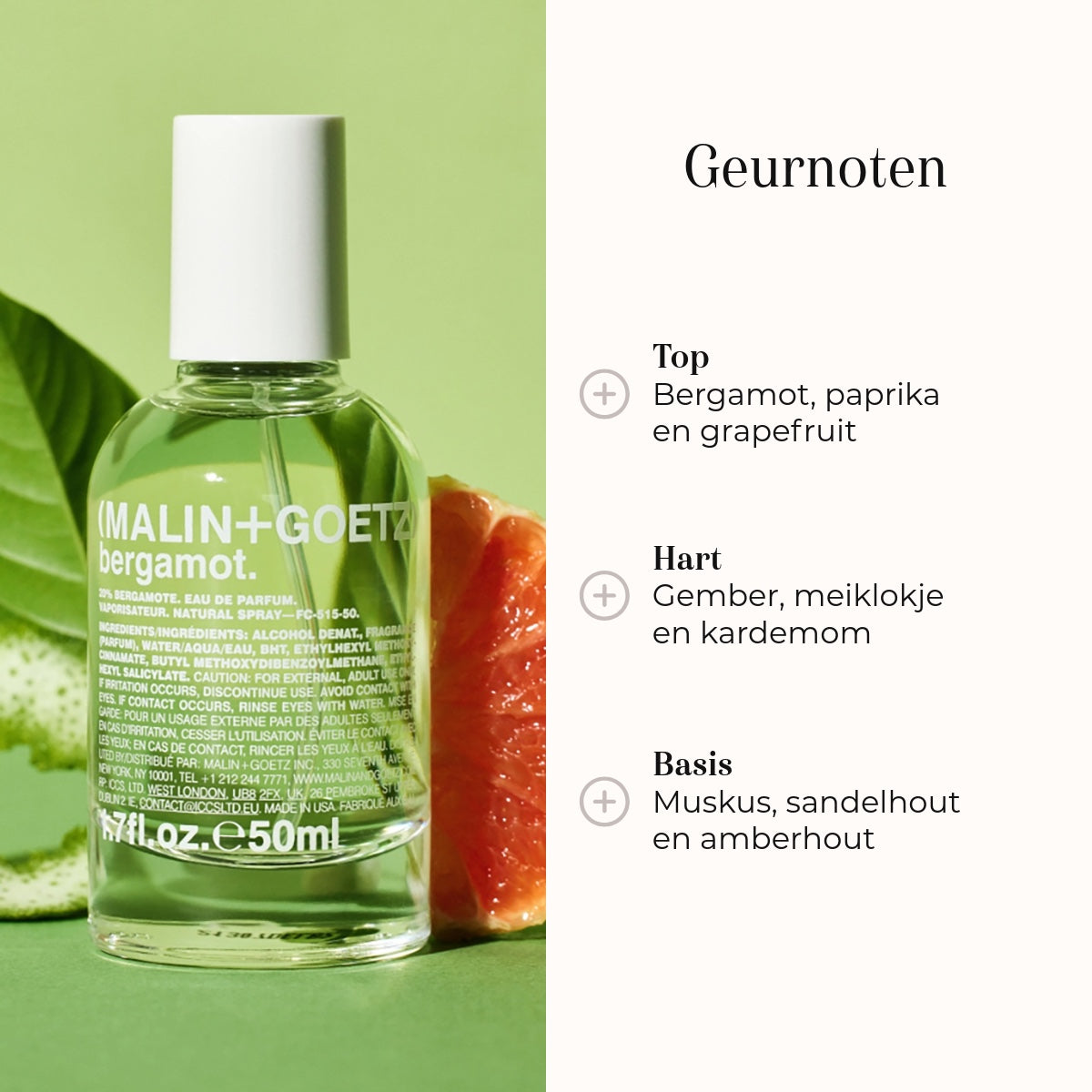 Eau de Parfum - Bergamot geurnoten