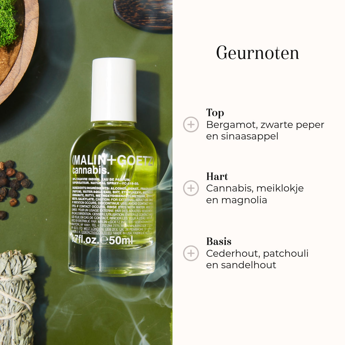 Eau de Parfum - Cannabis geurnoten