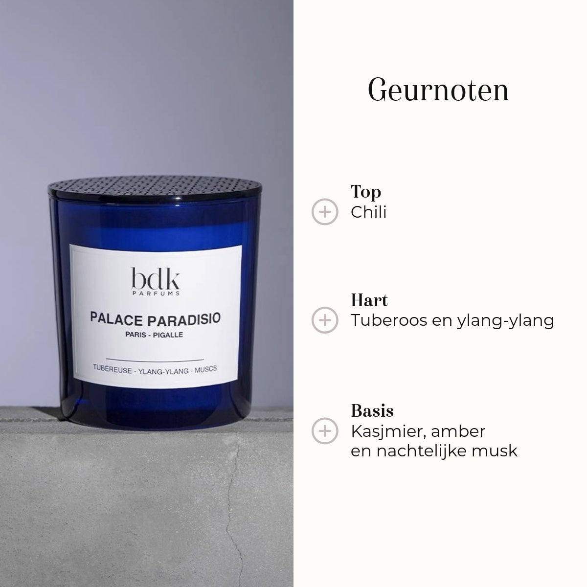 Geurkaars - Palace Paradisio 250gr geurnoten 