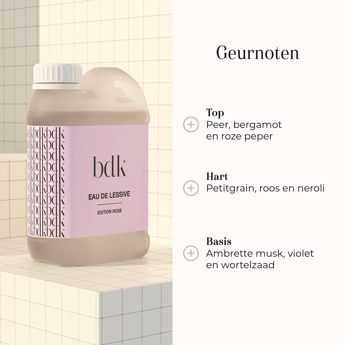Eau De Lessive Rose 1000ml geurnoten