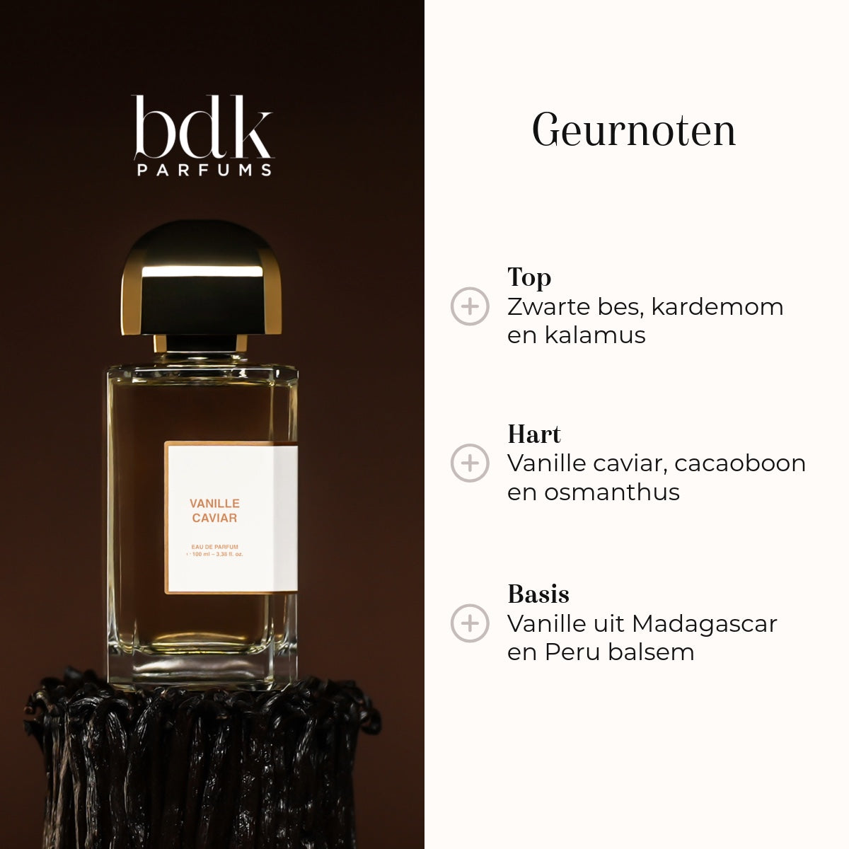 Eau de parfum - Vanille Caviar geurnoten