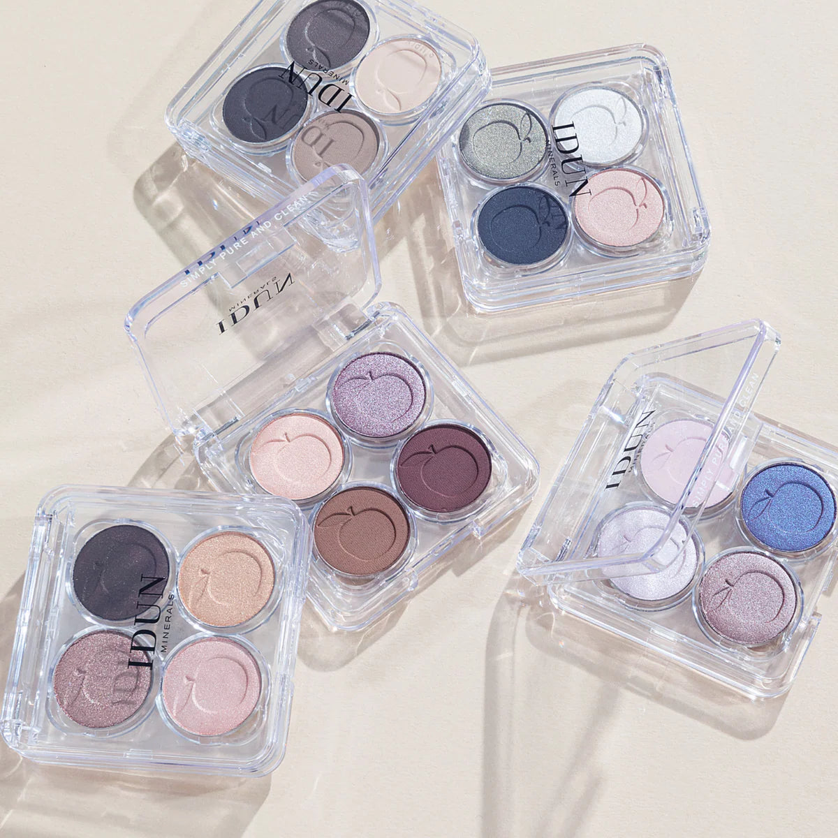 IDUN Minerals Mineral Eyeshadow Palette - Brunkulla sfeer