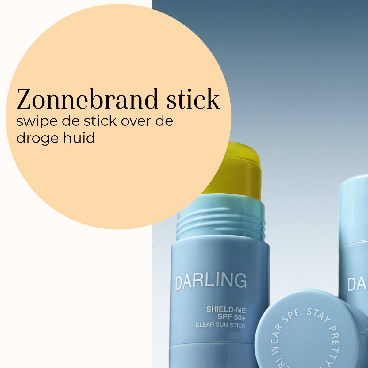 Shield-Me SPF 50 Clear Sun Stick 17gr gebruik
