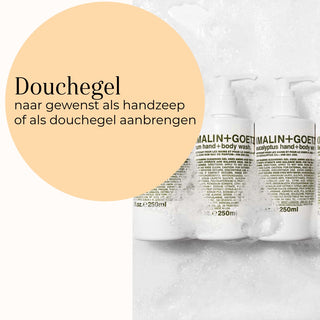 Rum Hand + Body Wash gebruik