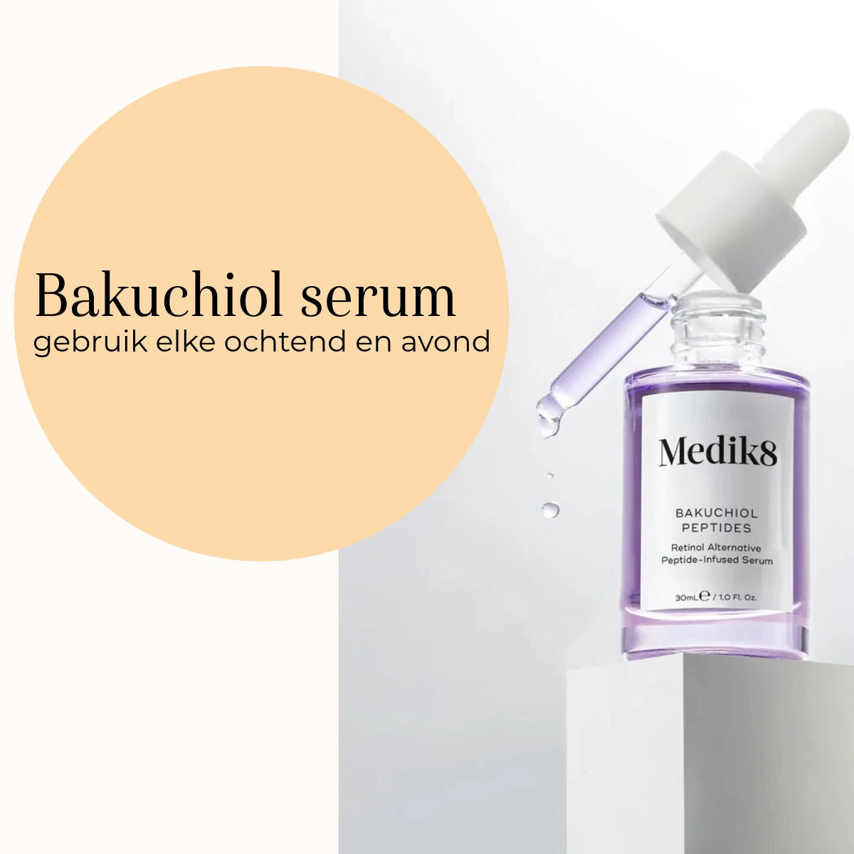 Medik8 Bakuchiol Peptides 30ml bakuchiol serum voor ochtend en avond