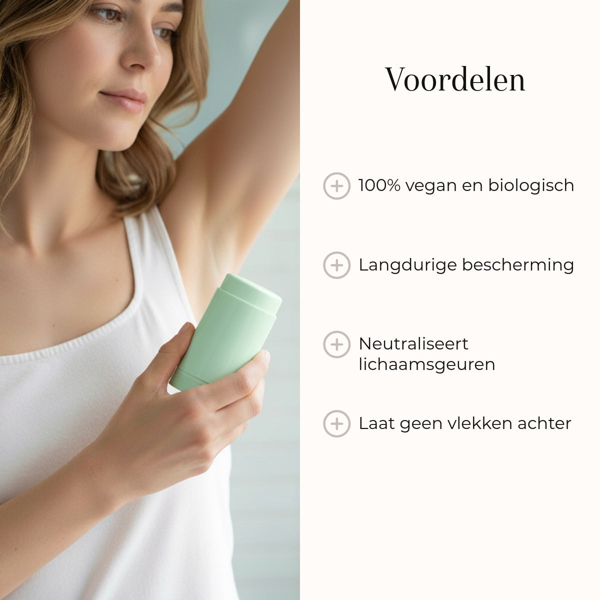 Natural Deodorant Saffron & Cedar 75gr voordelen