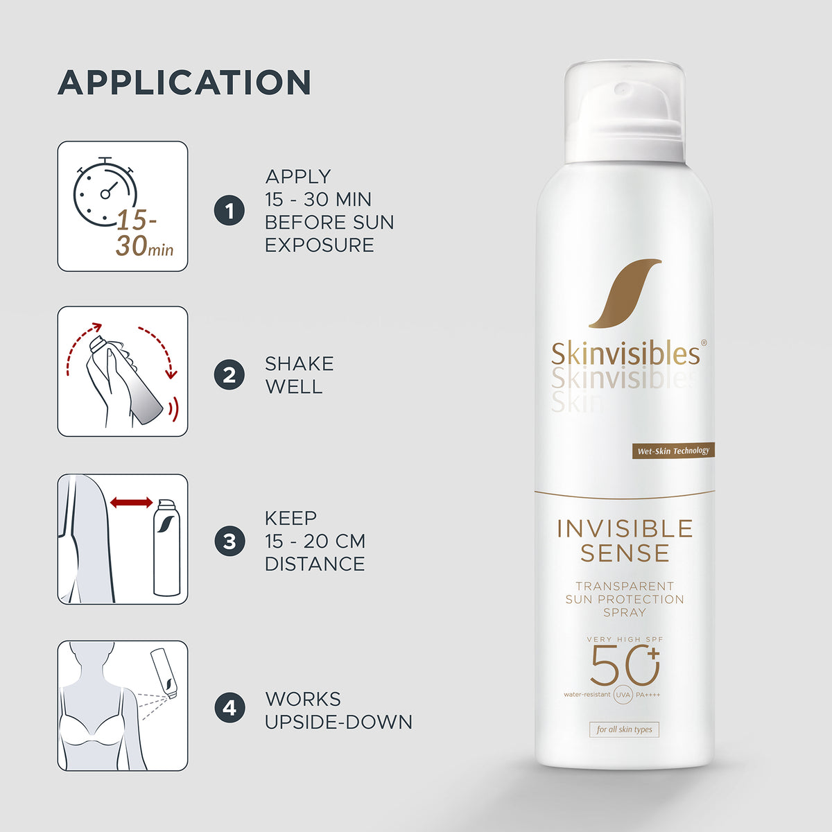 Invisible Sense SPF50 200ml | Skinvisibles