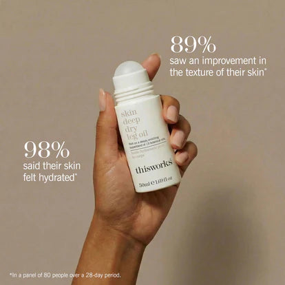 This Works Skin Deep Dry Leg Oil Roll-on sfeer3