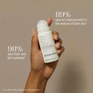 This Works Skin Deep Dry Leg Oil Roll-on sfeer3