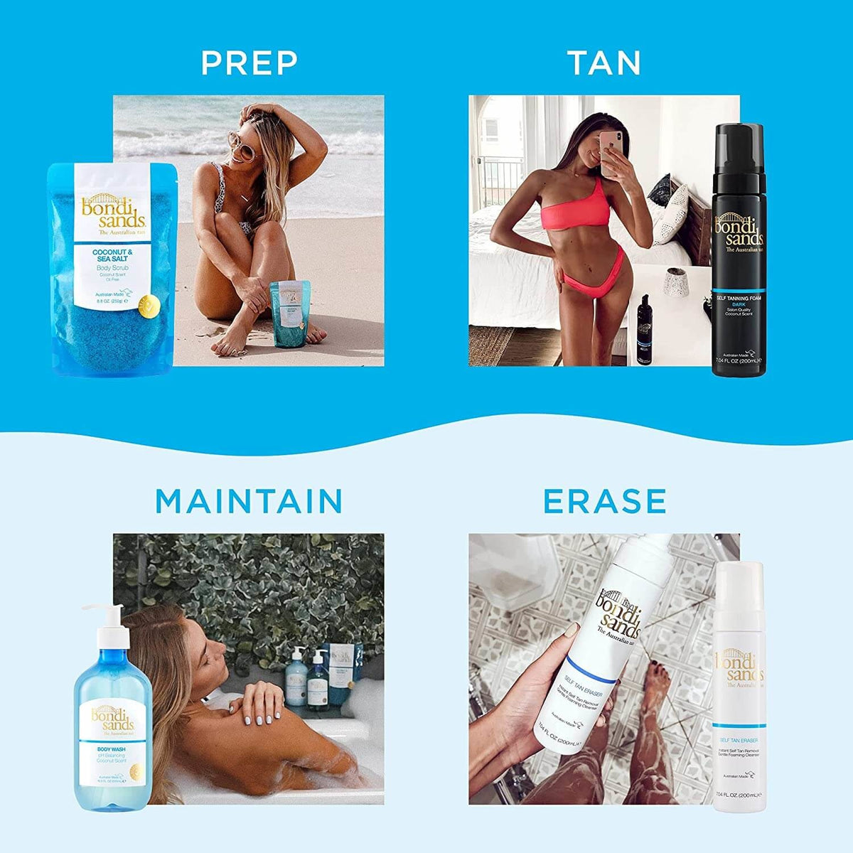 Bondi Sands Body Wash Coconut sfeer