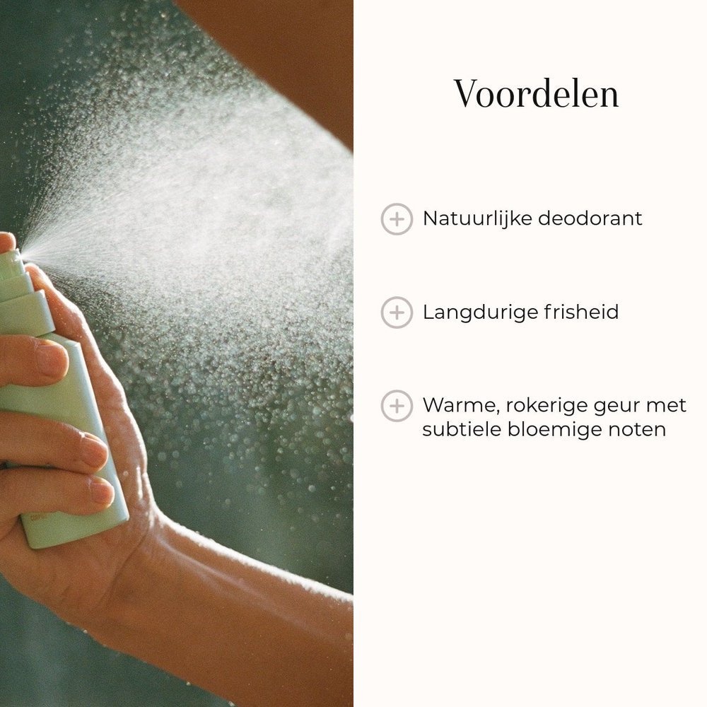 Corpus Naturals Deodorant Spray Cedar Flora 75ml voordelen met nevel
