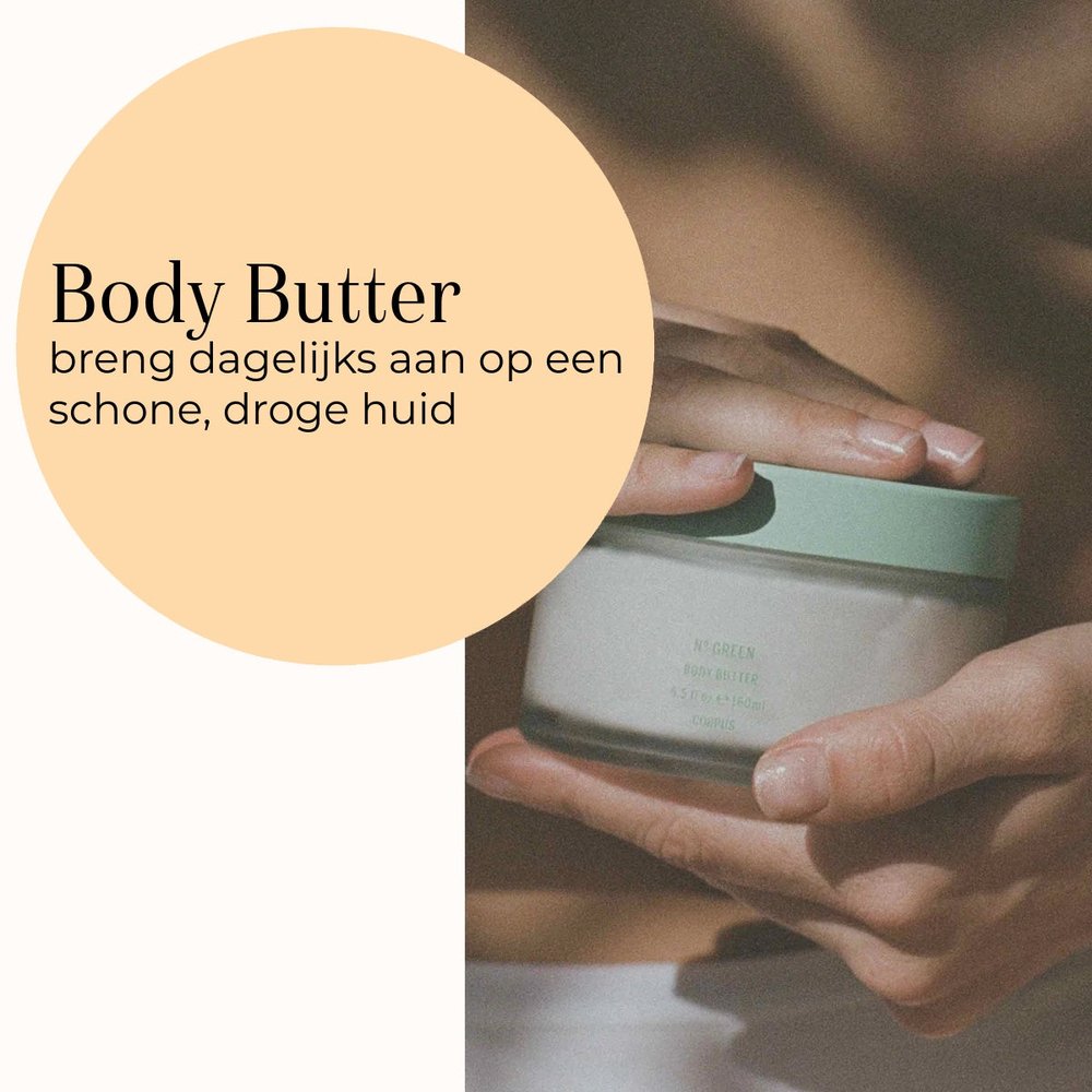 Corpus Naturals No. Green Body Butter 160ml gebruik