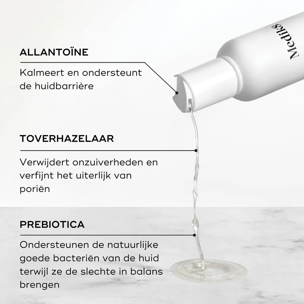 Medik8 Daily Refresh Balancing Toner 150ml ingrediënten allantoïne en prebiotica