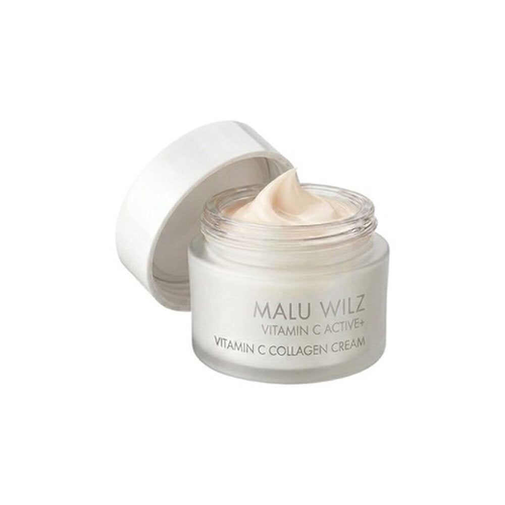 Malu Wilz Vitamin C Collagen Cream 15ml open pot met crème