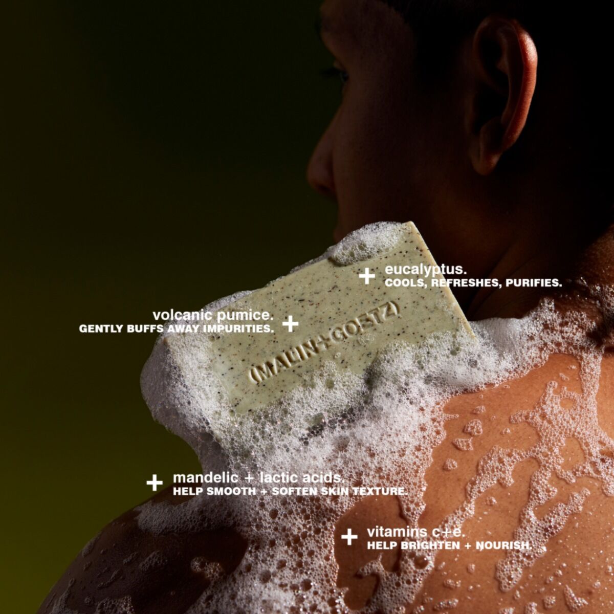 Mandelic Exfoliating Bar - Eucalyptus 140gr | Malin+Goetz