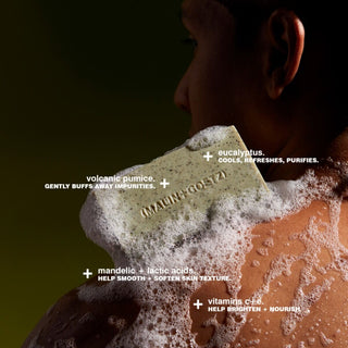 Mandelic Exfoliating Bar - Eucalyptus 140gr | Malin+Goetz