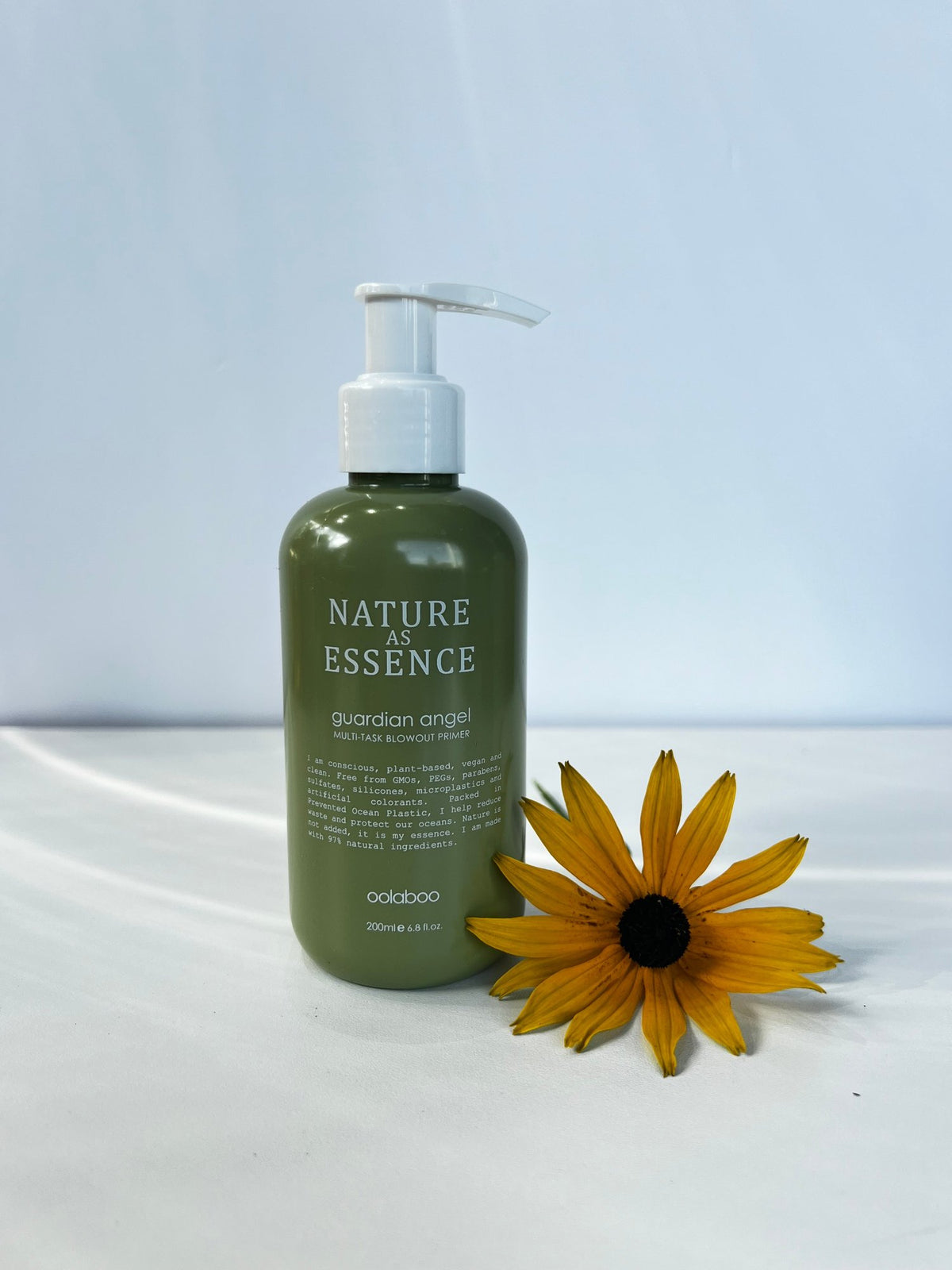 Oolaboo Nature As Essence Guardian Angel Primer pompflacon met gele bloem