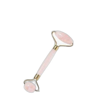Rosé Quartz Beauty Roller In Luxury Black Pouch 8 x 20 cm | Oolaboo