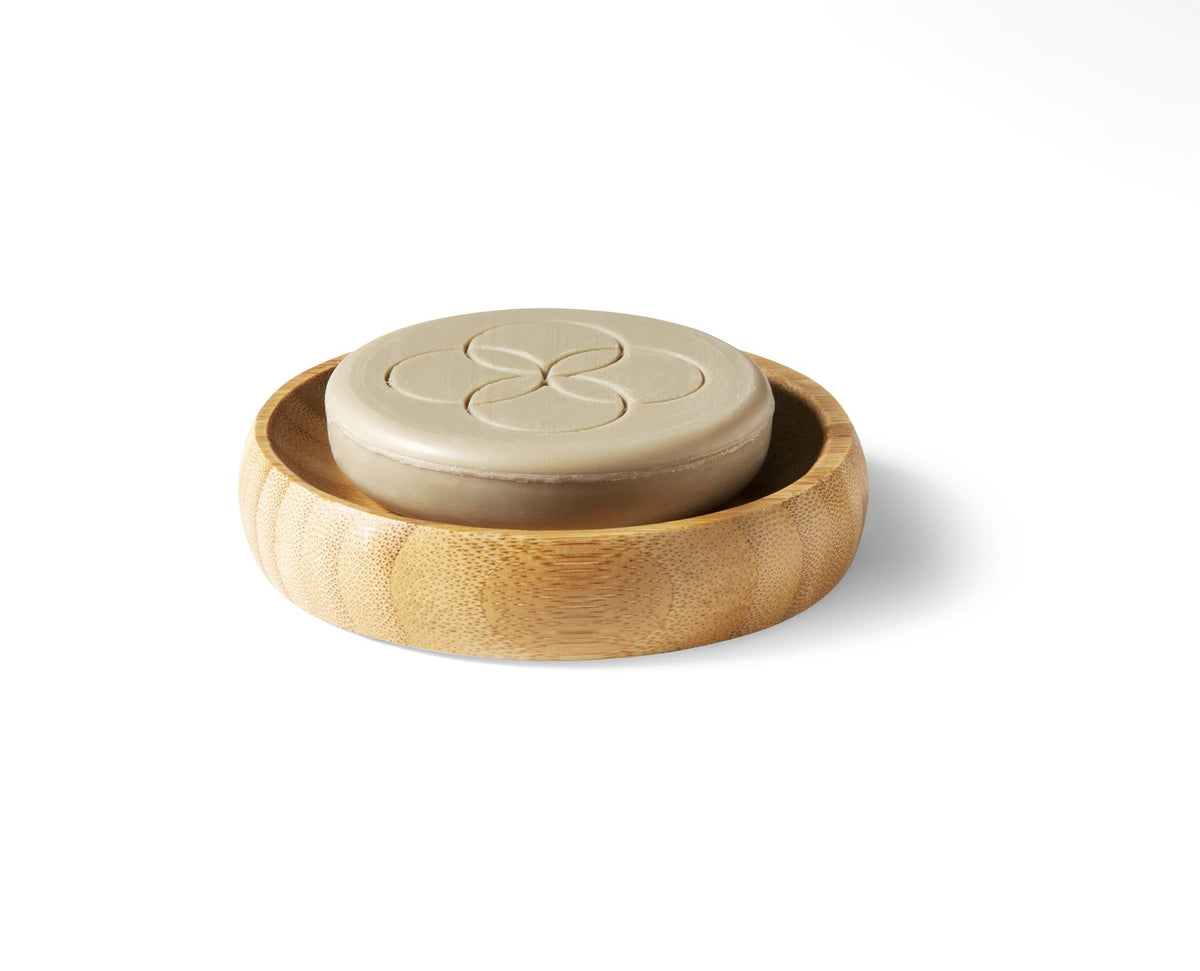 Oolaboo Super Foodies Eco Shampoo Bar in een bamboe zeepbakje